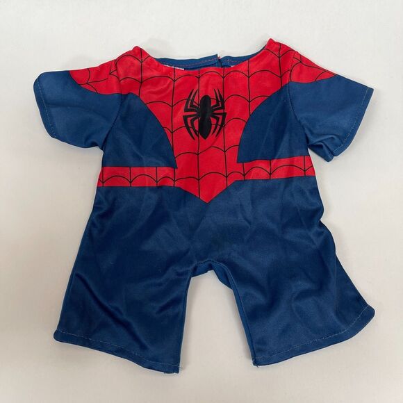 Build A Bear Workshop BABW Spiderman One Piece Red Blue Black Spider - Picture 1 of 2